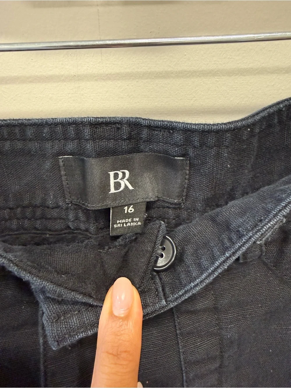 Banana Republic May Cotton Linen Cargo Pants Size 16